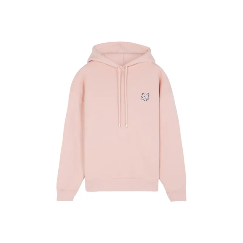 Maison Kitsune Fox Head Patch Drawstring Hoodie-0