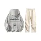 Clothing Sets (Light Gray Top with Apricot Pants)