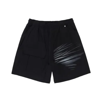 HKRXEC Casual Shorts Unisex Black