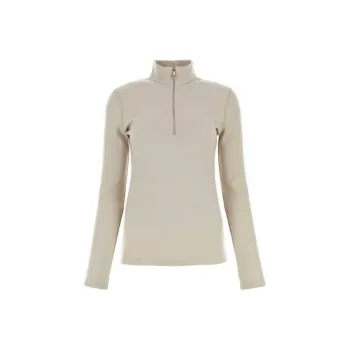 PRADA Hifh Neck Half Zipped Sweater