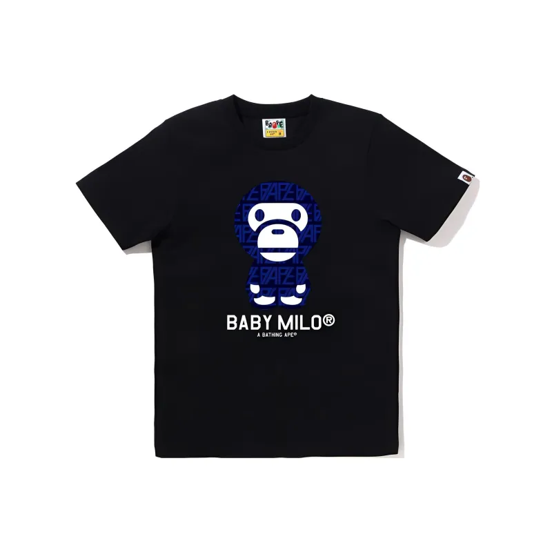 A BATHING APE Baby Milo Logo-monogram T-shirt-1