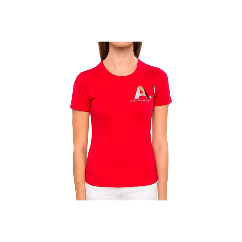 ARMANI JEANS T Shirts Women's Red-0