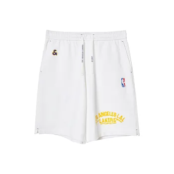 JACK JONES· x NBA Jack&Jones X Lakers Nba Spring Summer Casual Shorts Men's A06 Raw White