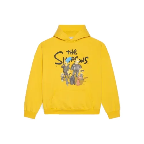 Balenciaga X The Simpsons Women'ss Wide Fit Hoodie Yellow