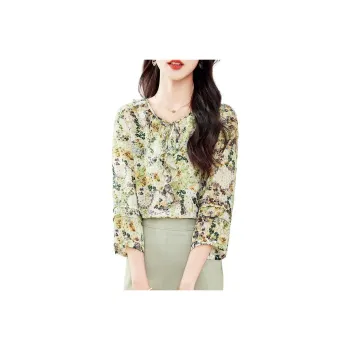 Yi Mengyuan Silk Shirt Women's Light Green