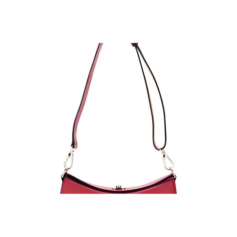 Furla Cow Leather Hobo Bag Shoulder Bag Medium Size Women's Red-2