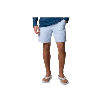 Columbia PFG Super Backcast Casual Shorts Men's Dark Pool Seersucker