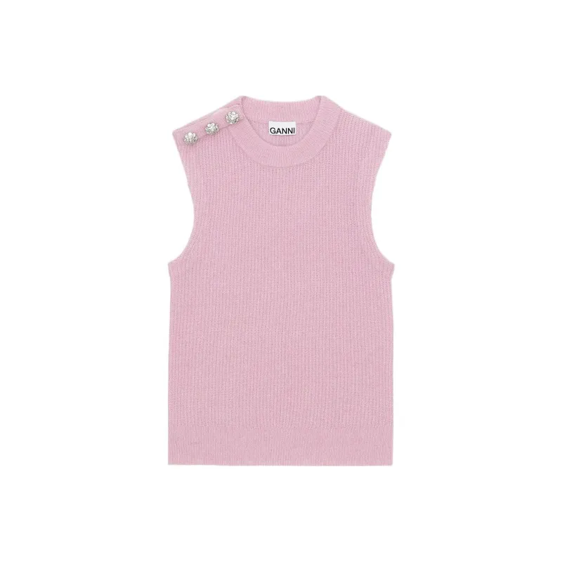 GANNI Cashmere Sweaters Women's Pink-0