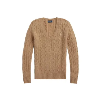 Polo Ralph Lauren FW24 Knitwear Women's Camel Mixed Color