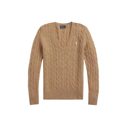 Polo Ralph Lauren FW24 Knitwear Women's Camel Mixed Color