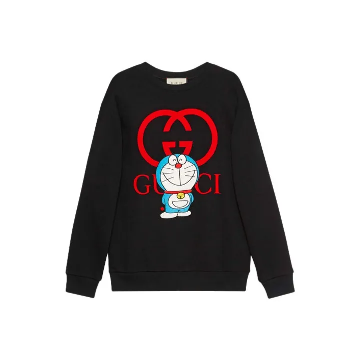 Doraemon X GUCCI Sweatshirts Women's Black-0