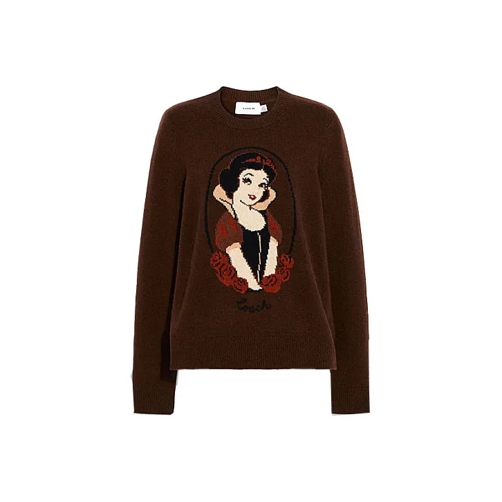 Disney X COACH Cashmere Sweaters Women's Brown-0