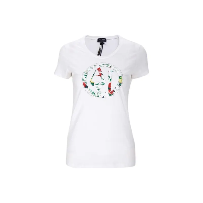 ARMANI JEANS T-Shirts Women's White-0