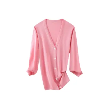 H-YXIANG Knitwear Women's Peach Pink