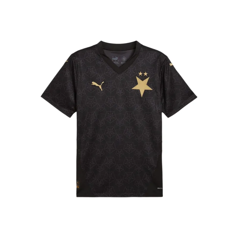 PUMA SK Slavia SS24 Away Jersey Men Retro Soccer Jerseys Men's Black-0