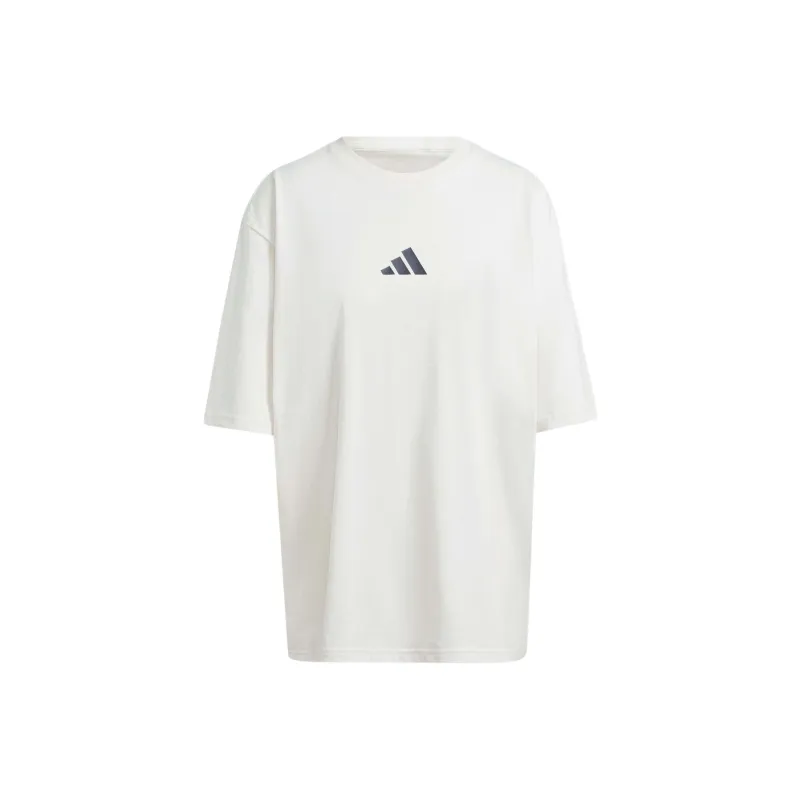 Adidas T Shirt Women's Pink White-0