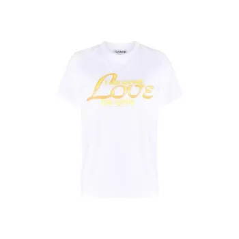 GANNI T-Shirts Women's White