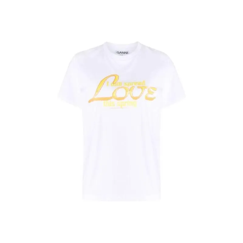 GANNI T-Shirts Women's White-0