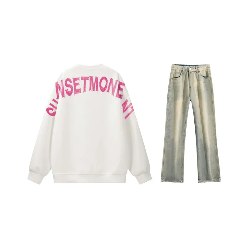 SUNSETMONENT Sweatshirt Set Unisex-23