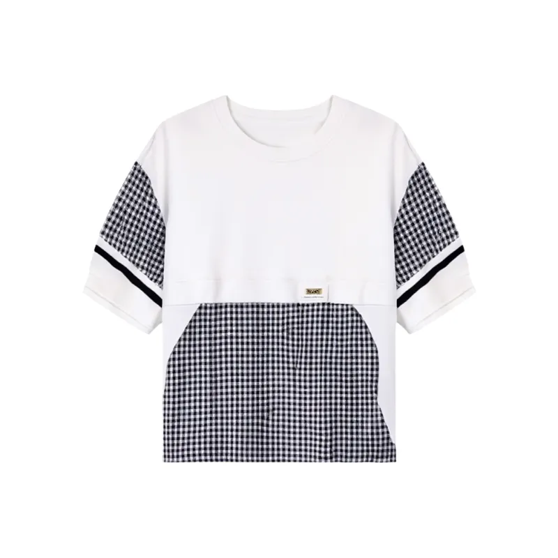 LUYOUYE Drop Shoulder Sleeve T Shirt Women's-5