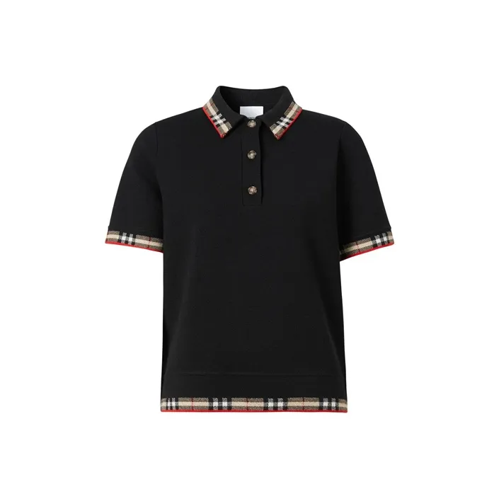 Burberry Polo Shirt Women's Black-0