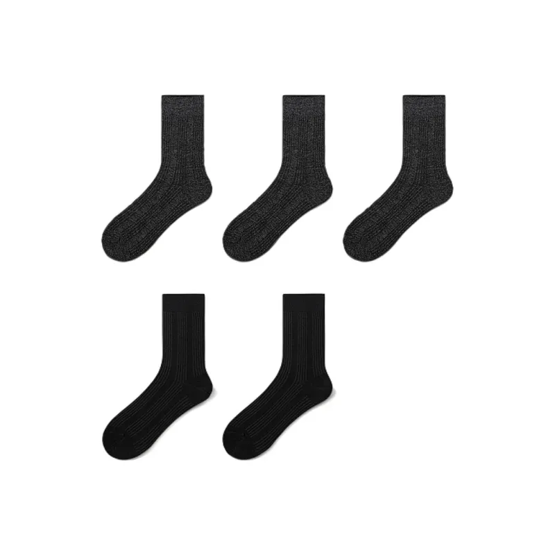 H YXIANG Mid Calf Socks Women's Combo Set-26