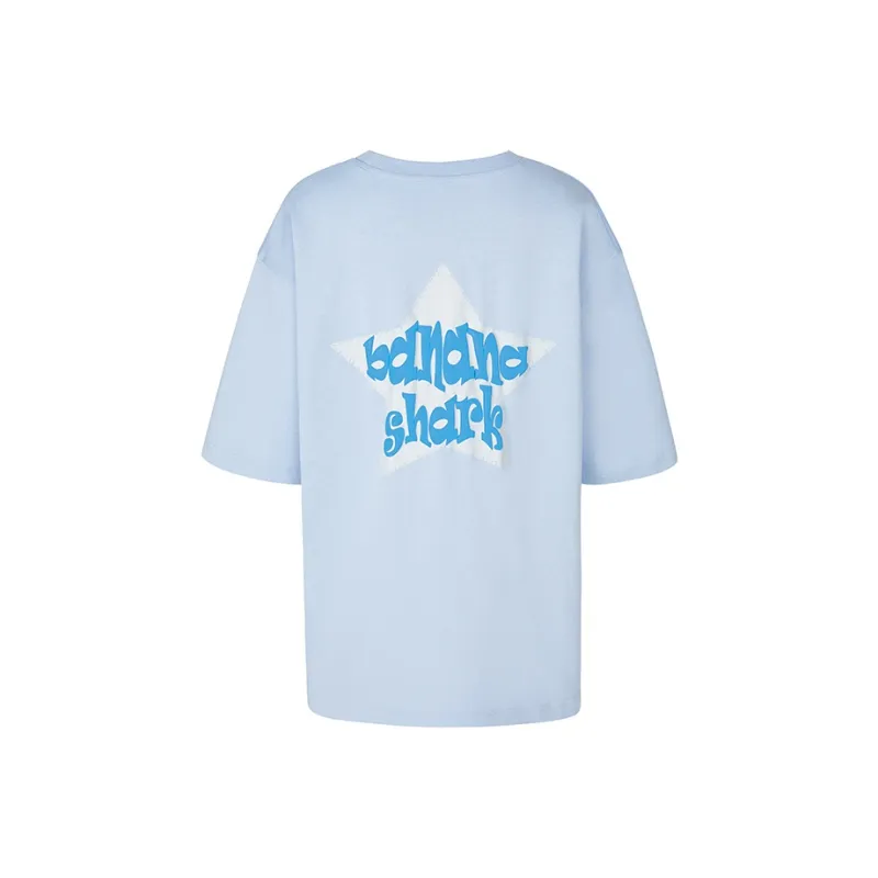 BANANA SHARK Drop Shoulder Sleeve T-Shirt Women's-0