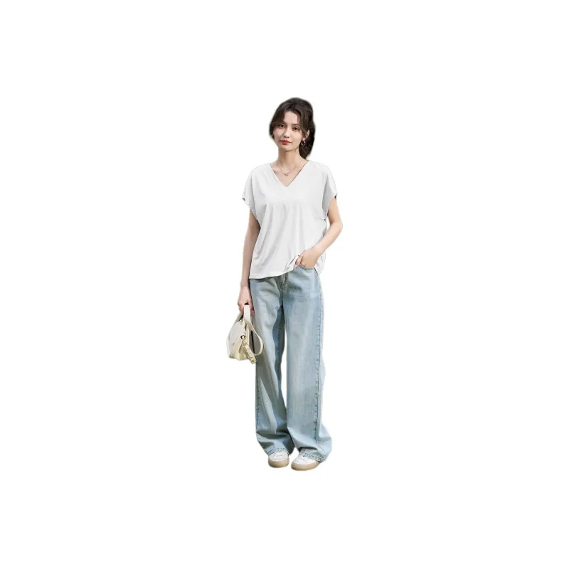 【dme】 Regular T Shirt Women's Raw White-0