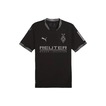PUMA Borussia Mönchengladbach Soccer Jerseys Men's Black Gray Color