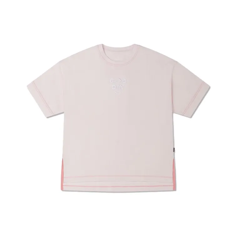 Converse Showcasing Series SS23 Drop Shoulder Sleeve T Shirt Women's Pink-0
