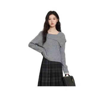 Alxnan Sweaters Women's Gray