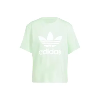 Adidas Originals Drop Shoulder Sleeve T Shirt Women's Light Green
