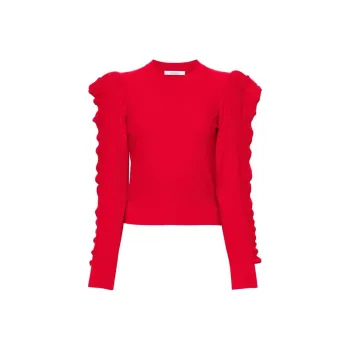 MaxMara Genero Rufflted Trim Crewneck Jumper