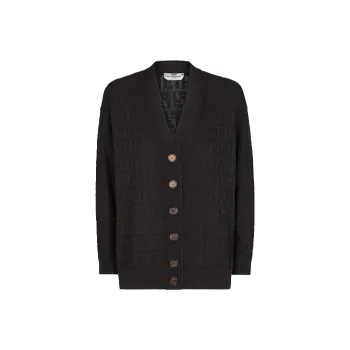 FENDI SS21 Loose Fit Knitwear Women's Black