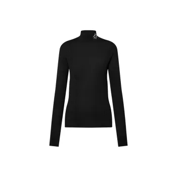 LOUIS VUITTON SKI Skiing Series FW24 Sweater Women's Black