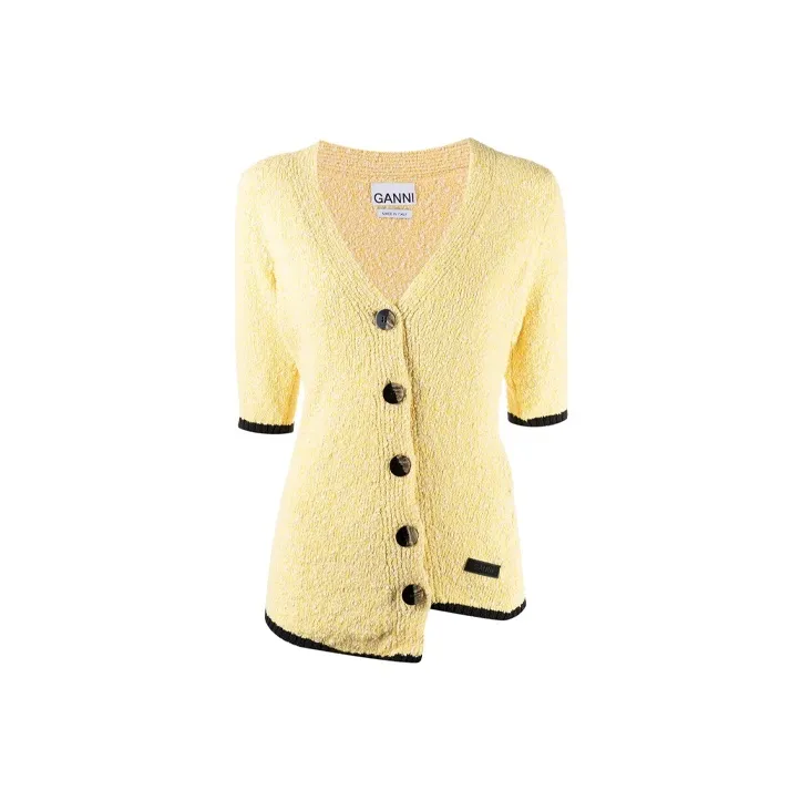 GANNI FW21 Slim Fit Knitwear Women's Yellow-0