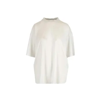 Balenciaga Logo Printed Collar Loose Fit T Shirt