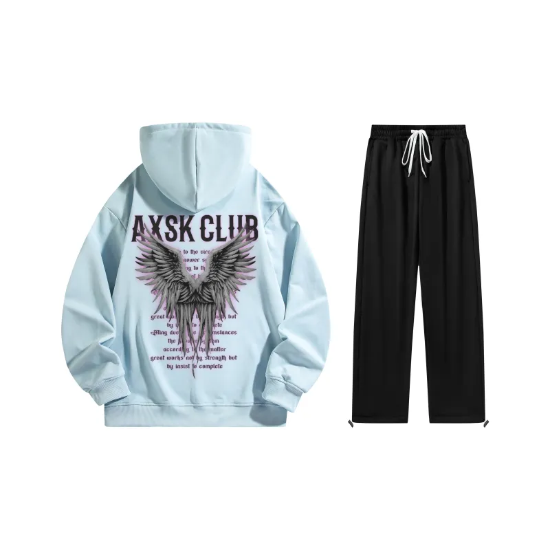 A.X.S.K Sweatshirt Sets Unisex-21