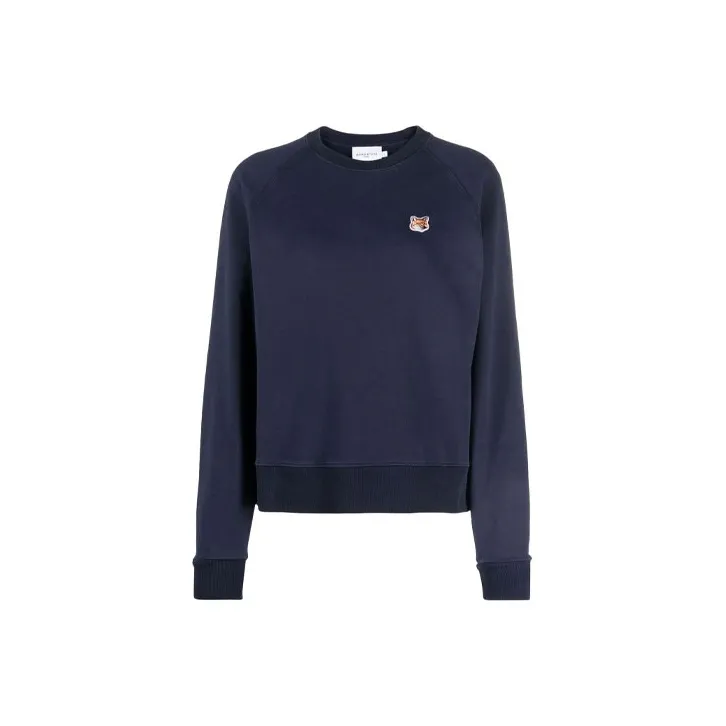 Maison Kitsune Woman Cotton Sweatshirt Blue-0