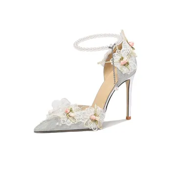 Be Good The Wizard Of Oz, Shimmering Shadows Slim Heel High Heels Women's Silver Gift Box Set