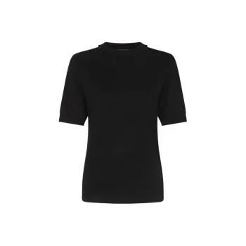 Fabiana Filippi Platinum Short Sleeved Jumper