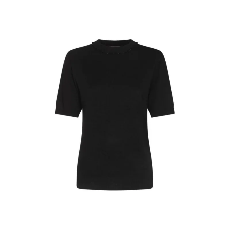 Fabiana Filippi Platinum Short Sleeved Jumper-0