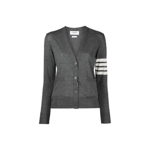 THOM BROWNE 4 Bar V Neck Cardigan