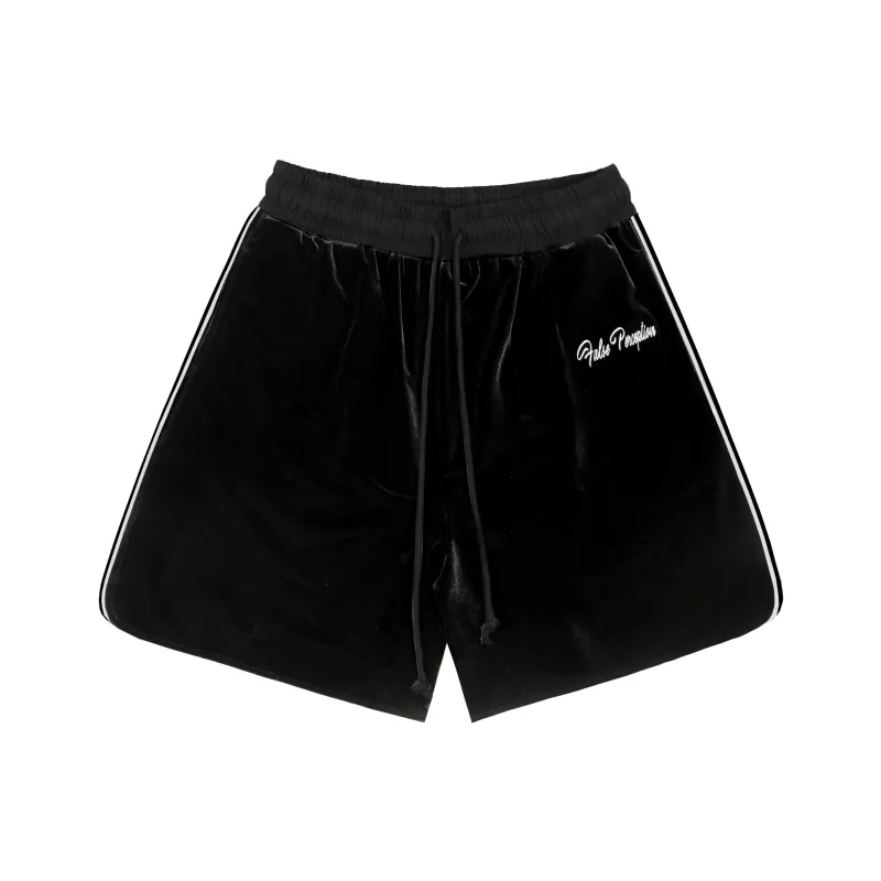 False Perception Casual Shorts Unisex Black-0