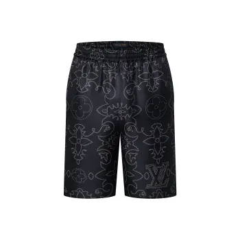 LOUIS VUITTON Printed Silk Shorts