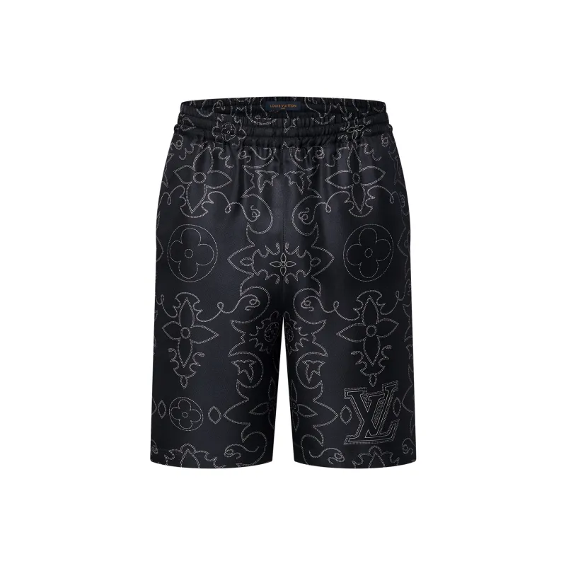LOUIS VUITTON Printed Silk Shorts-0