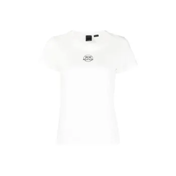 PINKO Logo print Cotton T shirt