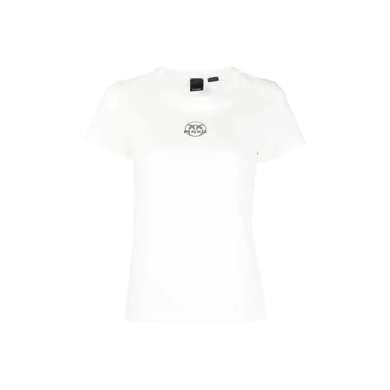PINKO Logo print Cotton T shirt-0