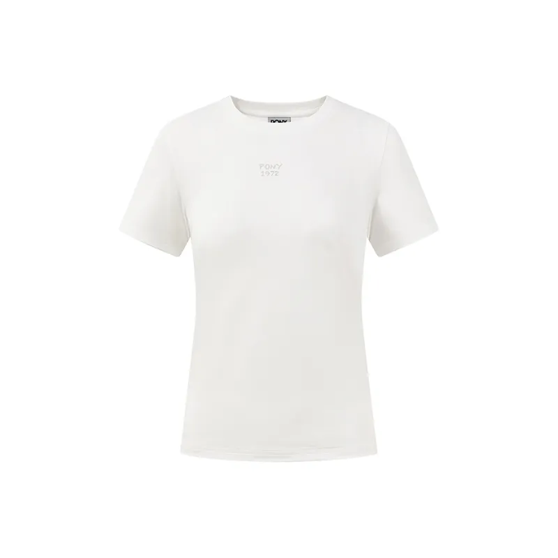 Pony T Shirts Women's White-0
