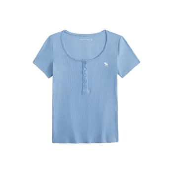 Abercrombie＆Fitch Regular T Shirt Women's Sky Blue